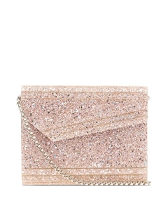 Клатч с блестками, розовый Jimmy choo