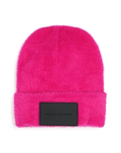 Шерстяная шапка бини с нашивкой-логотипом, розовый Marc jacobs kids
