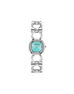 Наручные часы Double Gancini 25 мм, синий Ferragamo