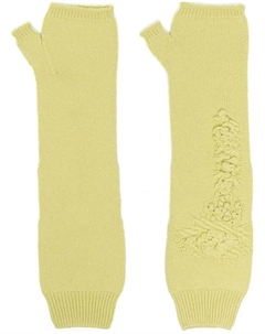 Кашемировые перчатки-митенки, зеленый Barrie