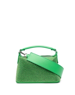 Маленькая сумка-сэтчел со стразами, зеленый Liu jo