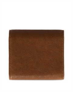 Кожаный кошелек с тисненым логотипом, коричневый Miu miu