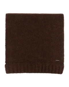 Шарф из шерсти альпаки, коричневый Dsquared2