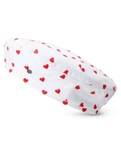 Берет New Billy с принтом, белый Maison michel