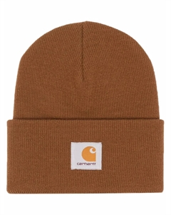 Шапка бини с нашивкой-логотипом, коричневый Carhartt wip