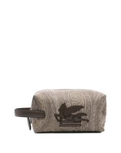 Жаккардовый несессер Essential с узором пейсли, коричневый Etro