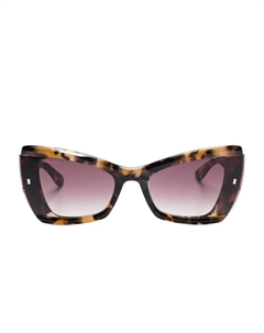 Солнцезащитные очки в оправе 'кошачий глаз', коричневый Dsquared2