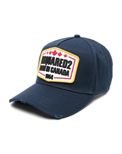 Бейсболка с нашивкой-логотипом, синий Dsquared2