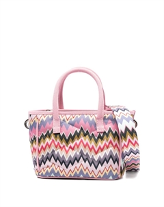 Стеганая сумка-тоут, розовый Missoni kids