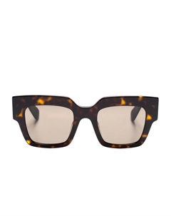 Солнцезащитные очки Simone 3 в массивной оправе, коричневый Kaleos