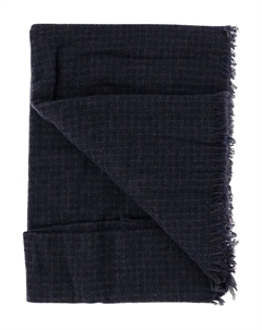 Потертый клетчатый шарф, синий Faliero sarti