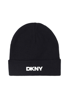 Шапка бини с логотипом, черный Dkny kids