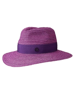 Соломенная шляпа-федора Henrietta, фиолетовый Maison michel