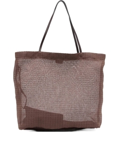 Сетчатая сумка-тоут Barn, коричневый The row