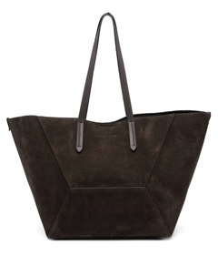 Замшевая сумка-тоут, коричневый Brunello cucinelli