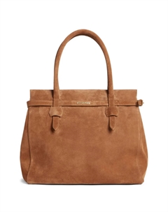 Замшевая сумка-тоут, коричневый Dsquared2