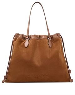 Сумка-тоут с кулиской, коричневый Jimmy choo