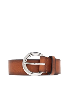 Ремень с круглой пряжкой, коричневый Dsquared2