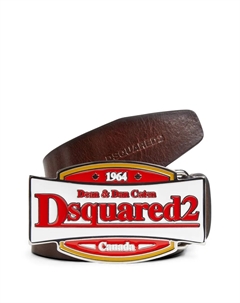 Ремень с логотипом, коричневый Dsquared2