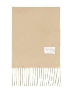 Кашемировый шарф с бахромой, коричневый Marc o'polo