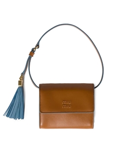 Кошелек с кисточкой, коричневый Miu miu