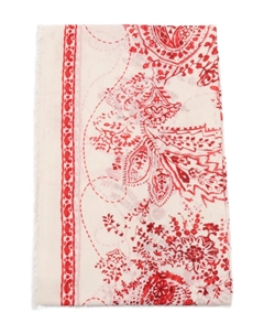 Шарф с принтом пейсли, красный Faliero sarti