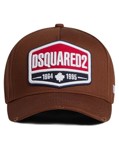 Бейсболка с вышитым логотипом, коричневый Dsquared2