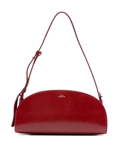 Кожаная сумка через плечо Demi-Lune, красный A.p.c.