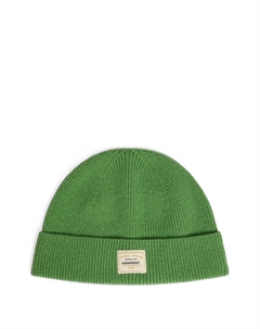 Шерстяная шапка бини Benny в рубчик, зеленый Bonpoint