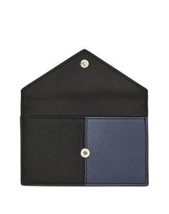 Кожаный картхолдер с цветными блоками, синий Ferragamo