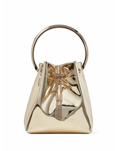 Сумка-ведро Bon Bon с эффектом металлик, золотой Jimmy choo