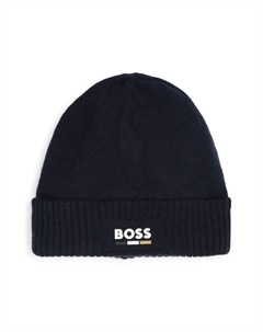 Шапка бини с логотипом, синий Boss kidswear