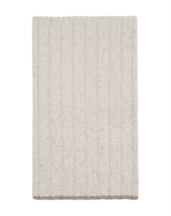 Ребристый кашемировый шарф, нейтральный Brunello cucinelli