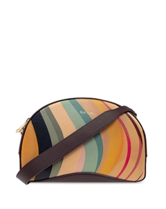 Сумка через плечо с откидным клапаном, коричневый Paul smith