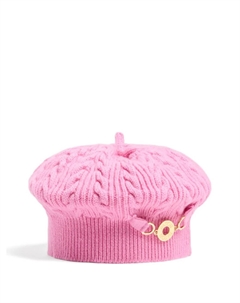 Берет фактурной вязки, розовый Patou