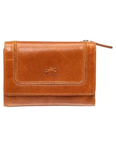 Мини-кошелек-клатч South Beach RFID Secure, коричневый/бежевый Mancini