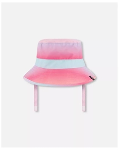 Детская пляжная шляпа для девочек с принтом, розовая, оранжевая и бирюзовая, розовый Deux par deux