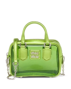 Мини-сумка с логотипом, зеленый Miu miu