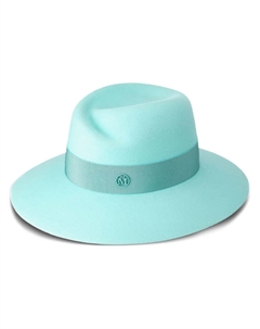 Шляпа-федора Virginie из шерсти, синий Maison michel