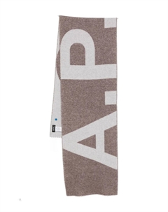 Шарф с логотипом, серый A.p.c.