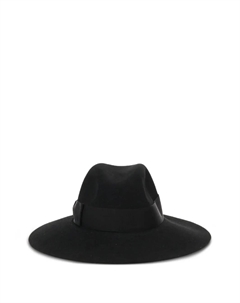 Детализированная фетровая шляпа, черный Borsalino