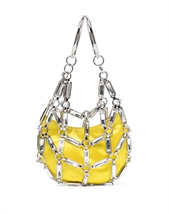 Сумка Cage с кристаллами, желтый Dsquared2