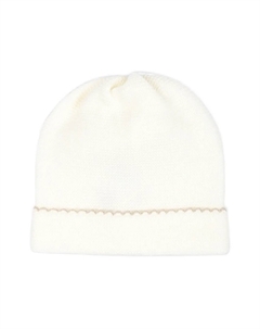 Шерстяная шапка бини, белый Little bear