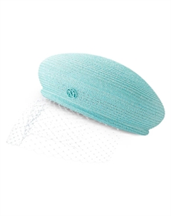 Берет New Bonnie с вуалью, синий Maison michel