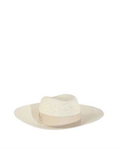 Шляпа с кожаной лентой, белый Catarzi