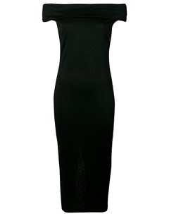 Versus pre owned платье 1990 х годов с открытыми плечами 46 черный Versus pre-owned