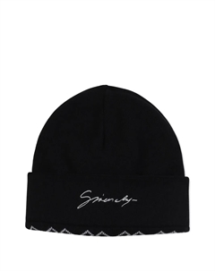 Шапка бини с вышитым логотипом, черный Givenchy kids