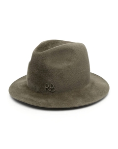 Шляпа-федора с вышитым логотипом, зеленый Ruslan baginskiy