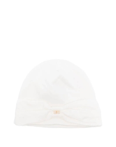 Шапка бини с бантом, белый Elisabetta franchi la mia bambina