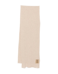 Ребристый шарф с бахромой, коричневый Uma wang